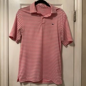 Vineyard Vines Short Sleeve Pink Polo Men Size XS